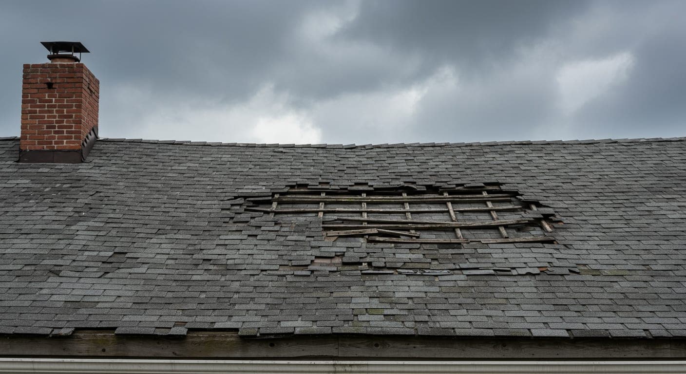 Before roof condition