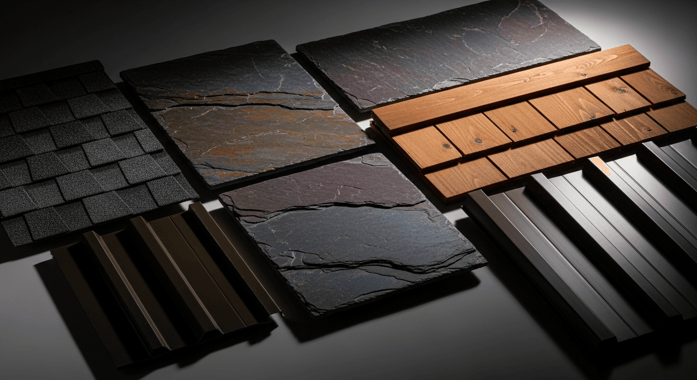 Roof shingles detail